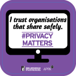 Poster 4: I trust organisations that share safely. #PrivacyMatters. Office of the Privacy Commissioner for Personal Data, Hong Kong. APPA.