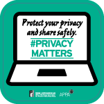 Poster 5: Protect your privacy and share safely. #PrivacyMatters. Office of the Privacy Commissioner for Personal Data, Hong Kong. APPA.