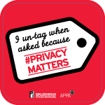Poster 6: I un-tag when asked because #PrivacyMatters. Office of the Privacy Commissioner for Personal Data, Hong Kong. APPA.